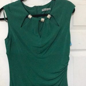 Eliza J cocktail green dress